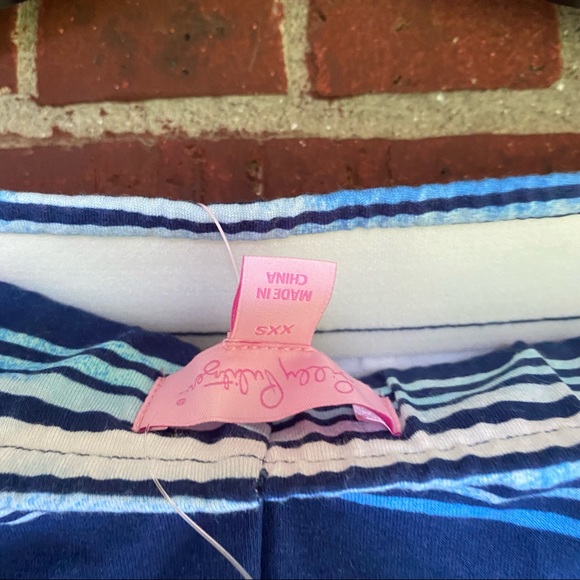 New Lilly Pulitzer Blue White Stripe XXS Dress - Picture 2 of 8